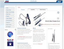 Tablet Screenshot of lincolnlube.com